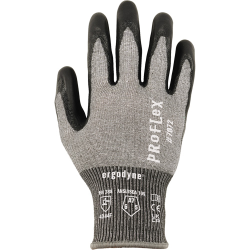 Proflex 7072 Cut-Resistant Gloves, Size Small, 18 Gauge, Nitrile Coated, HPPE/Tungsten Shell, ASTM ANSI Level A7/EN 388 Level F Oxford Builders Supplies Inc