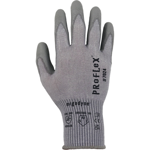 Gants r&eacute;sistant &agrave; la coupe Proflex 7024, Taille Petit, Calibre 13, Rev&ecirc;tement Polyur&eacute;thane, Enveloppe en Polyester/PEHP/Spandex, ASTM ANSI niveau A2/EN 388 niveau B Oxford Builders Supplies Inc