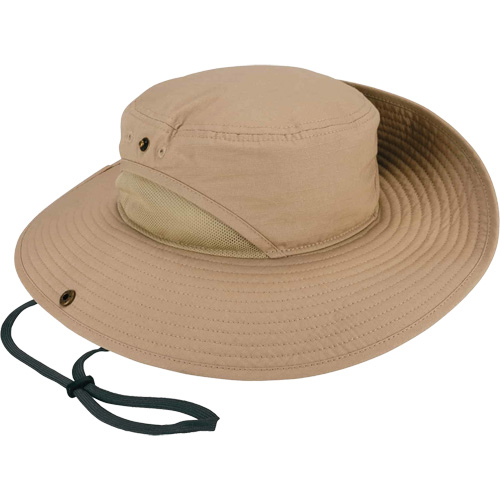 Chill-Its 8936 Lightweight Ranger Hat with Mesh Paneling, Khaki Oxford Builders Supplies Inc