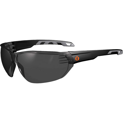 Lunettes de s&eacute;curit&eacute; sans monture Skullerz VALI, Lentille Fum&eacute;e, Anti-&eacute;gratignures, ANSI Z87+/R&eacute;pond ou surpasse la norme CSA Z94.3 Oxford Builders Supplies Inc