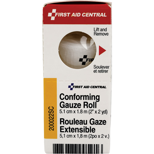 Recharge de bandage en gaze &eacute;tirable et conforme SmartCompliance, Rouleau, 6' lo x 2" la, St&eacute;rile, Dispositif m&eacute;dical Classe 1 Oxford Builders Supplies Inc