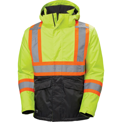 Alta Winter Jacket, Polyester, Black/High Visibility Lime-Yellow, Small Oxford Builders Supplies Inc