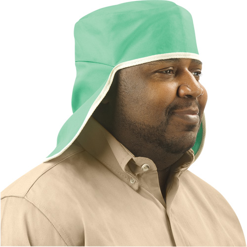 Weldlite Welding Cap With Neck Drape, One Size, Green Oxford Builders Supplies Inc
