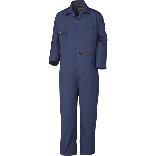 515T Coveralls with Zipper, Men's, Navy Blue, Size 40 Oxford Builders Supplies Inc