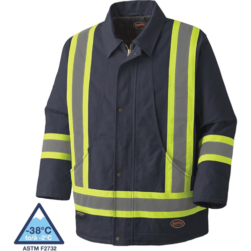 5535A Manteau en toile de coton matelass&eacute;e, Bleu marin, Petit Oxford Builders Supplies Inc