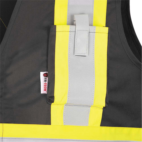 7729 FR-Tech&reg; Flame-Resistant Arc Safety Vest, Small, Black, 10 cal/cm² Oxford Builders Supplies Inc