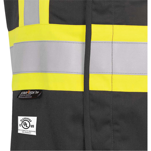 7729 FR-Tech&reg; Flame-Resistant Arc Safety Vest, Small, Black, 10 cal/cm² Oxford Builders Supplies Inc