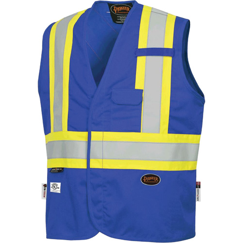 7730 Veste r&eacute;sistante aux arcs &eacute;lectriques FR-Tech, Petit, Bleu royal, 10 cal/cm² Oxford Builders Supplies Inc