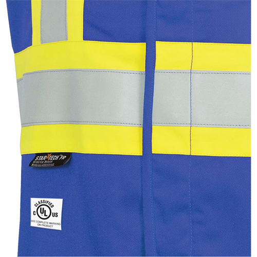 7730 Veste r&eacute;sistante aux arcs &eacute;lectriques FR-Tech, Petit, Bleu royal, 10 cal/cm² Oxford Builders Supplies Inc