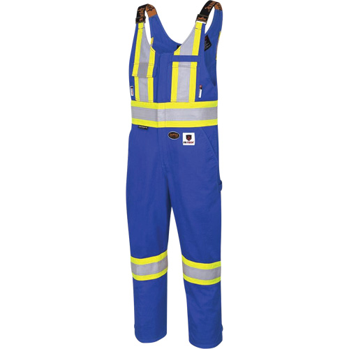 7714 FR-Tech&reg; Flame-Resistant Overalls, Small, Royal Blue Oxford Builders Supplies Inc