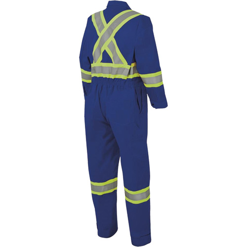 7706 Combinaison ignifuge FR-Tech avec fermetures &agrave; glissi&egrave;re aux jambes, Taille 36, Bleu royal, 9,7 cal/cm² Oxford Builders Supplies Inc