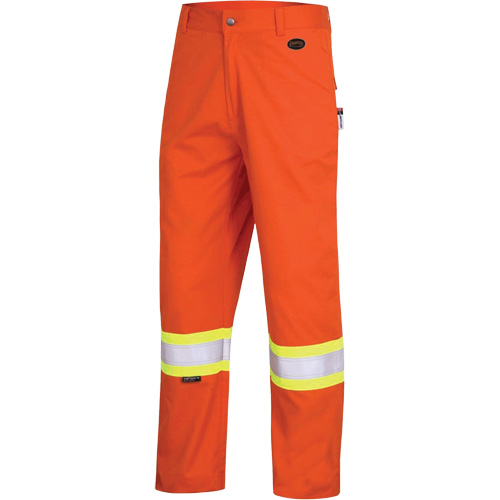 7763 FR-Tech&reg; 88/12 Arc Rated High-Visibility Safety Pants, 32, x 34, High Visibility Orange, 9.7 cal/cm² Oxford Builders Supplies Inc