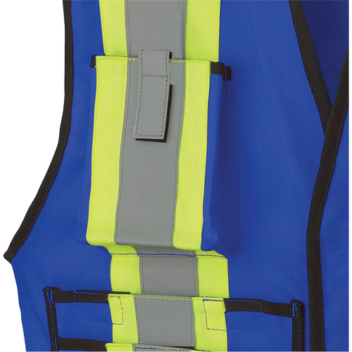 7733 FR-Tech&reg; Flame-Resistant Arc Surveyor's Vest, Small, Royal Blue, 9.7 cal/cm² Oxford Builders Supplies Inc