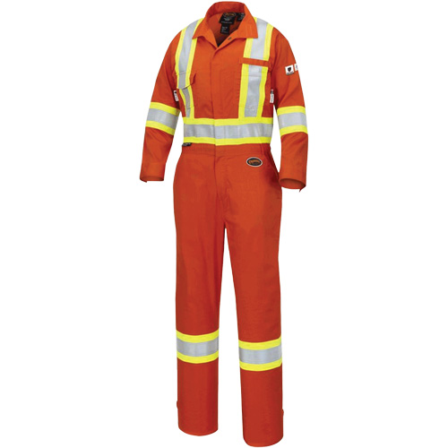 7702W Combinaison FR-Tech ignifuge/contre les arcs pour femme, Taille T-petit, Orange haute visibilit&eacute;, 10 cal/cm² Oxford Builders Supplies Inc