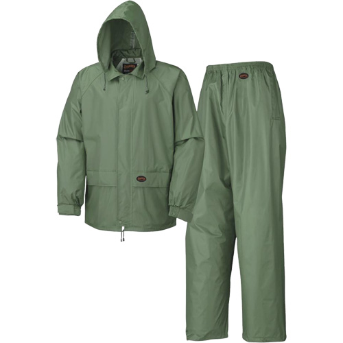 583 V&ecirc;tements imperm&eacute;ables, Polyester/PVC, Petit, Vert Oxford Builders Supplies Inc