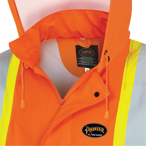5892PKT Veste de s&eacute;curit&eacute; imperm&eacute;able &agrave; haute visibilit&eacute; ignifuge, T-petit, Orange haute visibilit&eacute; Oxford Builders Supplies Inc