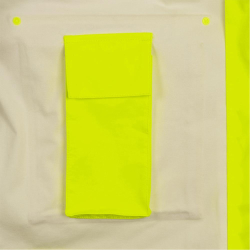 5881 Manteau de pluie ignifuge et protection contre les &eacute;clats d'arc &eacute;lectrique, T-petit, Jaune haute visibilit&eacute;, 10 cal/cm² Oxford Builders Supplies Inc