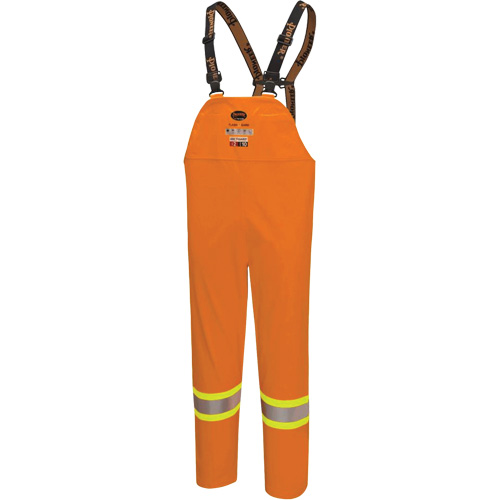 5882 FR/Arc-Rated Waterproof Safety Bib Pants, X-Small, High Visibility Orange Oxford Builders Supplies Inc
