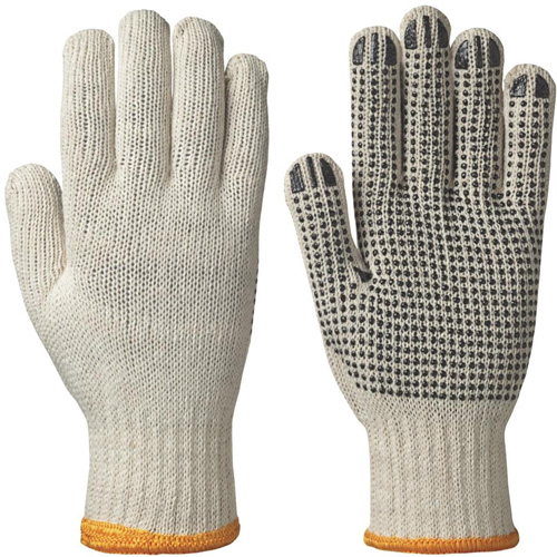501 Gants tricot&eacute;s &agrave; points sur la paume, Poly/coton, Moyen Oxford Builders Supplies Inc
