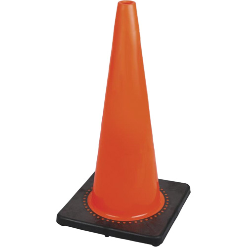 183P C&ocirc;ne de s&eacute;curit&eacute; flexible de premi&egrave;re qualit&eacute;, 28", Orange Oxford Builders Supplies Inc