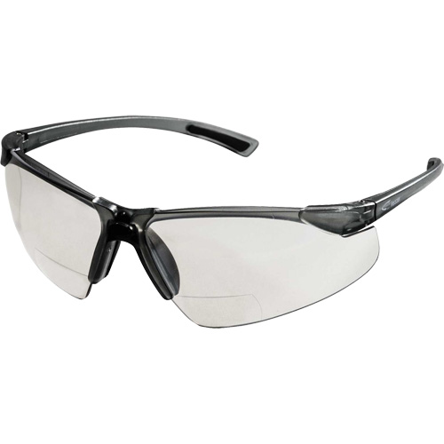 XM340RX Lunettes de s&eacute;curit&eacute; avec grossissement 2X, Lentille Transparent, Anti-&eacute;gratignures, ANSI Z87+/R&eacute;pond ou surpasse la norme CSA Z94.3 Oxford Builders Supplies Inc
