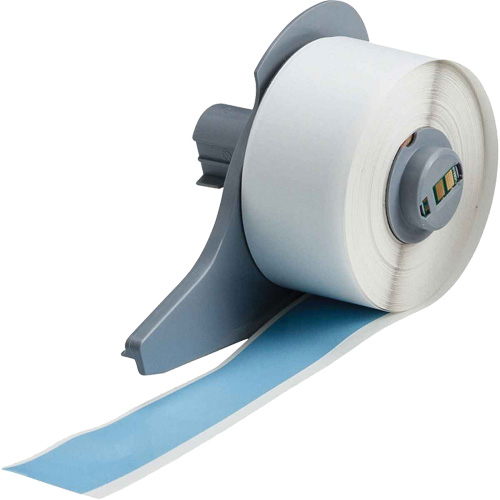 All-Weather Permanent Adhesive Label Tape, Vinyl, Blue, 1" Width Oxford Builders Supplies Inc