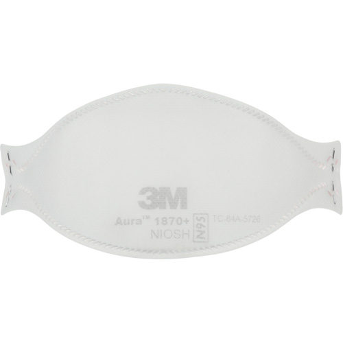 Appareil de protection respiratoire contre les particules pour soins de sant&eacute; et masque chirurgical 1870+ Aura, N95, Certifi&eacute; NIOSH/Homologu&eacute; FDA Oxford Builders Supplies Inc