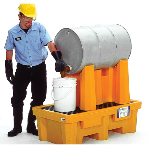 Ultra-Drum Rack Containment Systems 1 baril, 52" lo x 49,5" la x 29" ha, 66 gal. US Capacit&eacute; Oxford Builders Supplies Inc