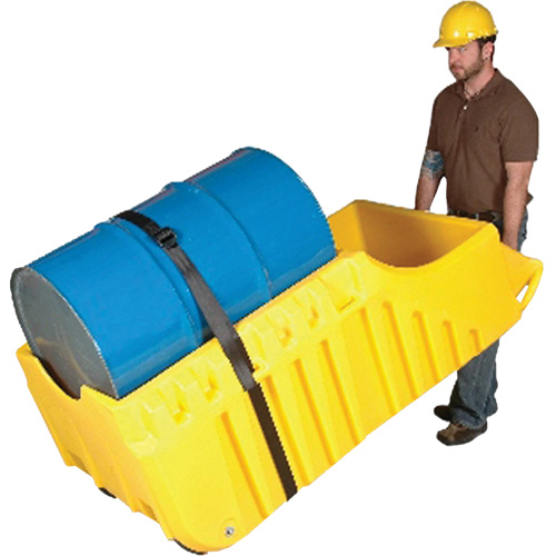 Chariot pour baril, 26,5'' lo x 26,5'' la x 5'' h, Cap. de d&eacute;versement 800 gal. US Oxford Builders Supplies Inc