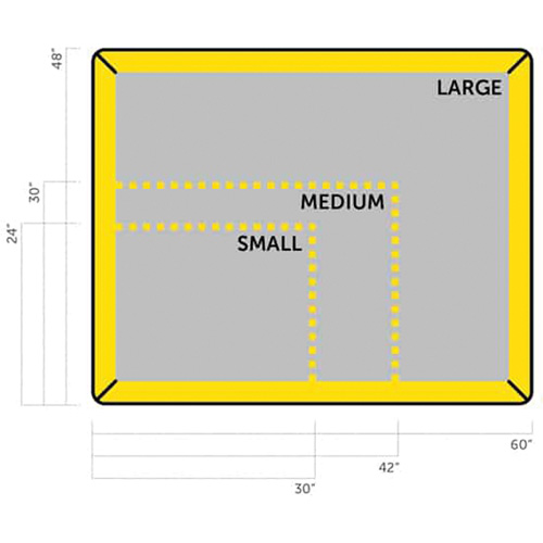 Petit tampon Ultra-Filter, Capacit&eacute; 0,8 gal. US, 2,5' la x 2' lo x 3" h, Paroi en mousse Oxford Builders Supplies Inc