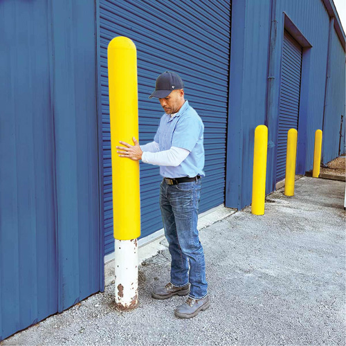 Ultra-Post Protector, 4" dia. x 52" l, Jaune Oxford Builders Supplies Inc