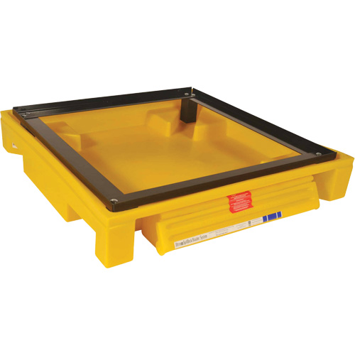 Single Drum Ultra-Safety Cabinet Bladder System&reg;, 37.8" L x 37.8" W x 6.3" H, 1500 lbs. Load Capacity Oxford Builders Supplies Inc