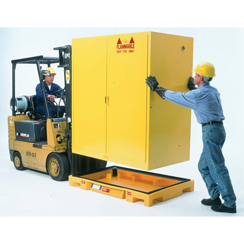 Double Drum Ultra-Safety Cabinet Bladder System&reg;, 63" L x 38.5" W x 6.3" H, 3000 lbs. Load Capacity Oxford Builders Supplies Inc