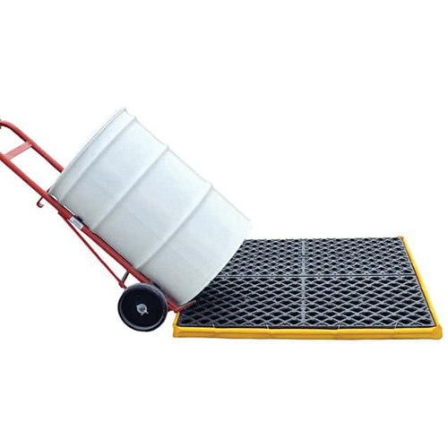4-Drum Flexible Ultra-Spill Deck&reg;, 22 US gal. Spill Capacity, 48" x 48" x 2.5" Oxford Builders Supplies Inc