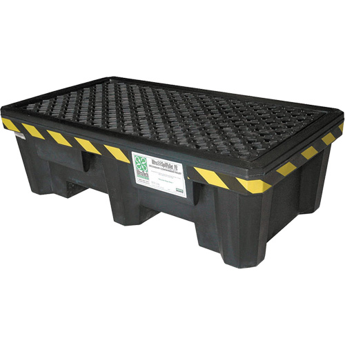 Ultra-Spill Pallet mod&egrave;le &eacute;conomique, 2 barils, Capacit&eacute; de d&eacute;versement 66 gal. US, 53" x 29" x 16,5" Oxford Builders Supplies Inc