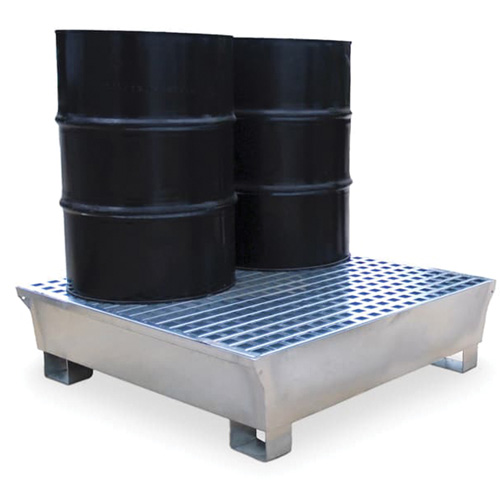 4-Drum Steel Ultra-Spill Pallet&reg;, 68 US gal. Spill Capacity, 49.1" x 47.1" x 10.9" Oxford Builders Supplies Inc