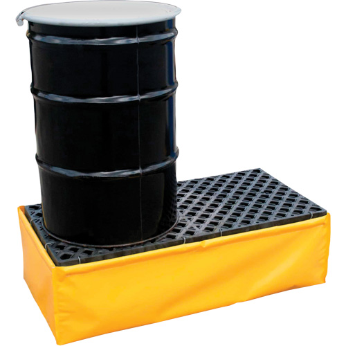 Ultra-Spill Pallet flexible, 2 barils, Capacit&eacute; de d&eacute;versement 66 gal. US, 48" x 24" x 14" Oxford Builders Supplies Inc