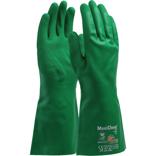 ATG MaxiChem&reg; Cut Chemical-Resistant Gloves, Size Small, 14" L, Nitrile Oxford Builders Supplies Inc