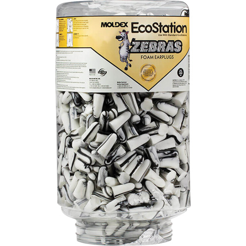 Zebras Disposable Earplugs Refill for EcoStation&reg;  Earplug Dispenser, Bulk - Canister Oxford Builders Supplies Inc
