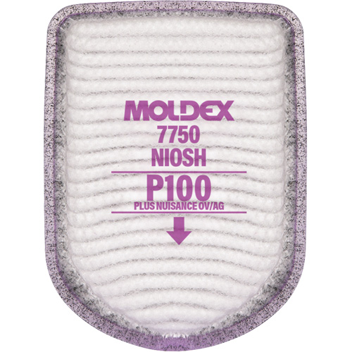 Filtre pour respirateur semi-rectangulaire, Filtre contre les particules avec suppresion de vapeurs nuisibles, Vapeurs organiques/Gaz acides/P100 Oxford Builders Supplies Inc