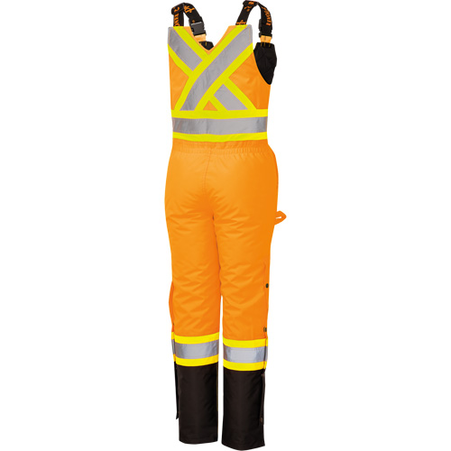 5040BBW Women's High-Visibility Waterproof Safety Overalls, Polyester, X-Small, Black/High Visibility Orange Oxford Builders Supplies Inc