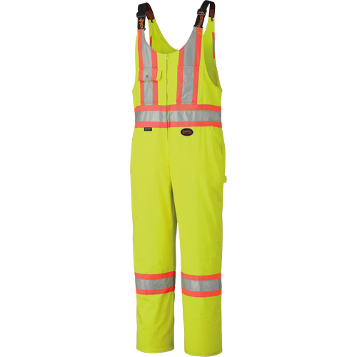 6616T High-Visibility Heavy-Duty Overalls, Poly-Cotton, 40 (Tall), High Visibility Lime-Yellow Oxford Builders Supplies Inc