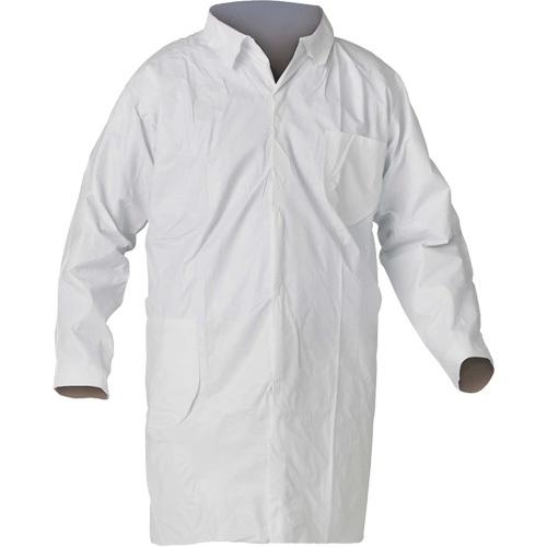 KleenGuard A40 Lab Coat, 3X-Large, White Oxford Builders Supplies Inc