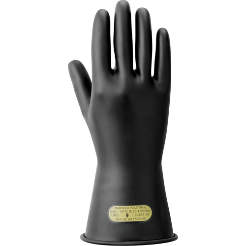Gants isolants pour travaux &eacute;lectriques, ASTM classe 00, Taille 7, 11" lo Oxford Builders Supplies Inc