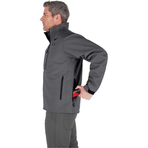M12 Heated Toughshell Jacket (Jacket Only), Men's, Medium, Grey Oxford Builders Supplies Inc