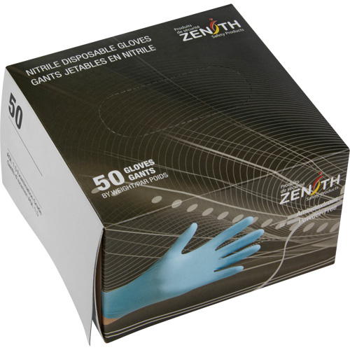 Emballages de gants jetables pour machine distributrice, Petit, Nitrile, 4,5 mils, Sans poudre, Bleu, Classe 2 Oxford Builders Supplies Inc