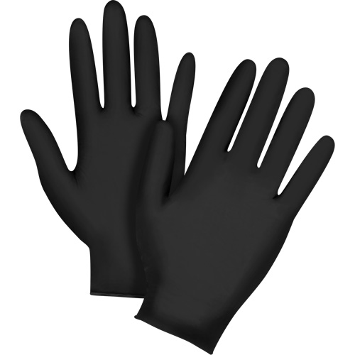 Vending Pack Disposable Gloves, Large, Nitrile, 5-mil, Powder-Free, Black, Class 2 Oxford Builders Supplies Inc