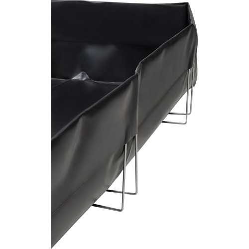 Berme &agrave; support en fil m&eacute;tallique, Capacit&eacute; 748 gal. US, 10' la x 10' lo x 12" h, Support en L Oxford Builders Supplies Inc