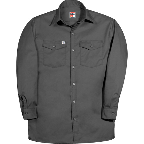 Chemise de travail &agrave; manche longue de premi&egrave;re qualit&eacute;, Hommes, 2T-Grand, Charbon Oxford Builders Supplies Inc