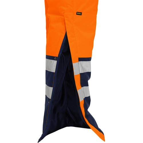Bisley&reg; Extreme Cold Bib Overall, Polyester, Small, High Visibility Orange Oxford Builders Supplies Inc